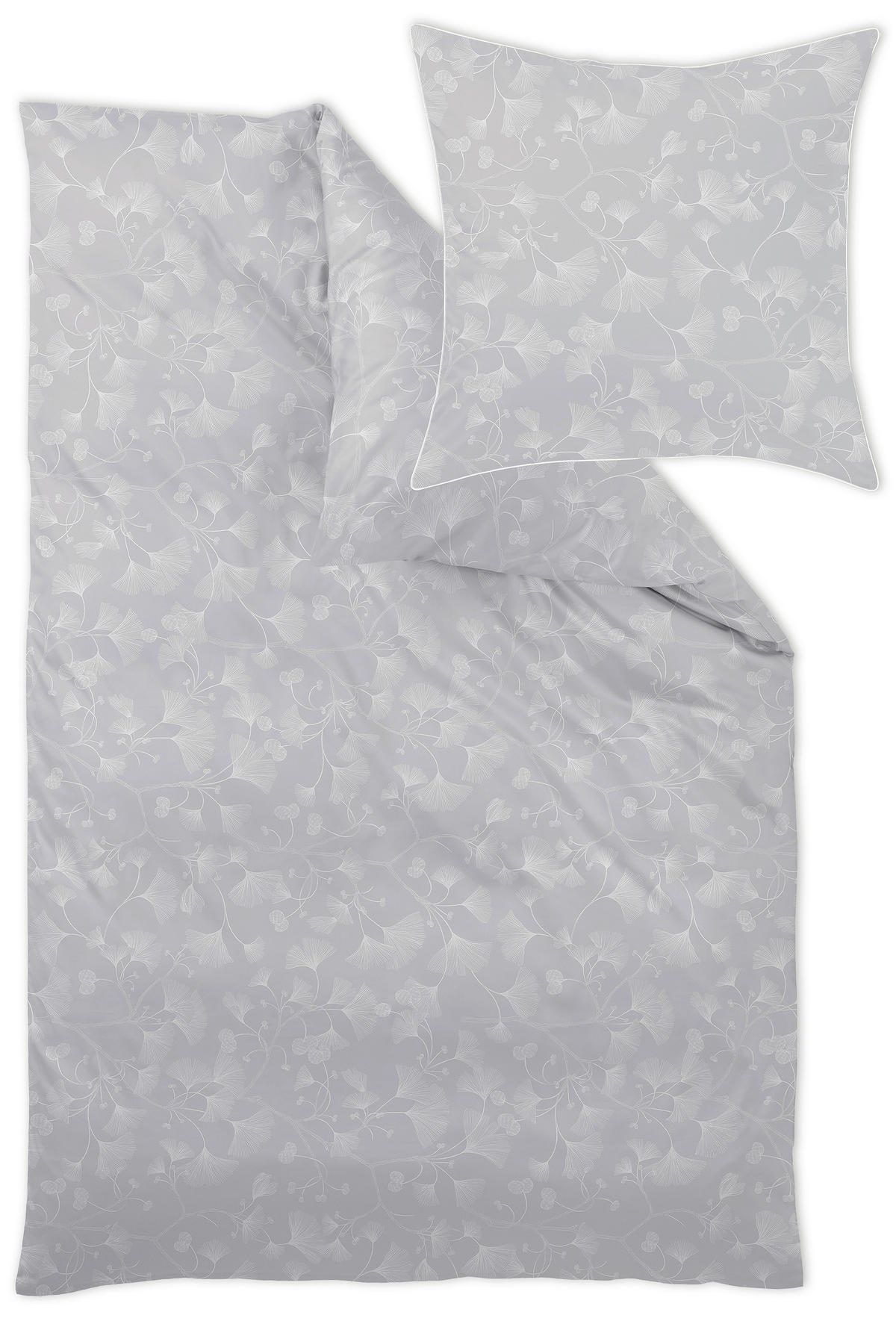 BETTWÄSCHE Damast 135/200 cm  - Silberfarben, Design, Textil (135/200cm) - Curt Bauer