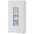VITRINE in Weiß, Eichefarben - Eichefarben/Weiß, Design, Glas/Holzwerkstoff (90/174/37cm) - Novel VITRINE in Weiß, Eichefarben - Eichefarben/Weiß, Design, Glas/Holzwerkstoff (90/174/37cm) - Novel
