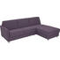WOHNLANDSCHAFT - Chromfarben/Violett, KONVENTIONELL, Textil/Metall (236/84/100 (183)cm)