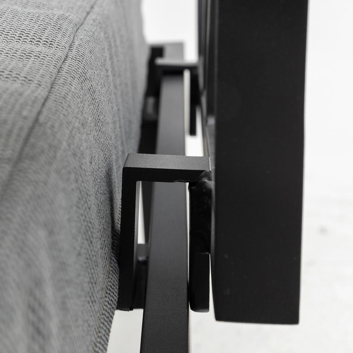 LOUNGEGARNITUR   253/70/175 cm Teakholz Aluminium  - Anthrazit/Grau, Basics, Holz/Textil (253/70/175cm) - Gardenson