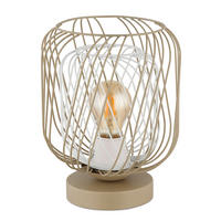 BORDSLAMPA DICHTI 18/24,5 cm   - vit/sandfärgad, Basics, metall/plast (18/24,5cm) - Globo