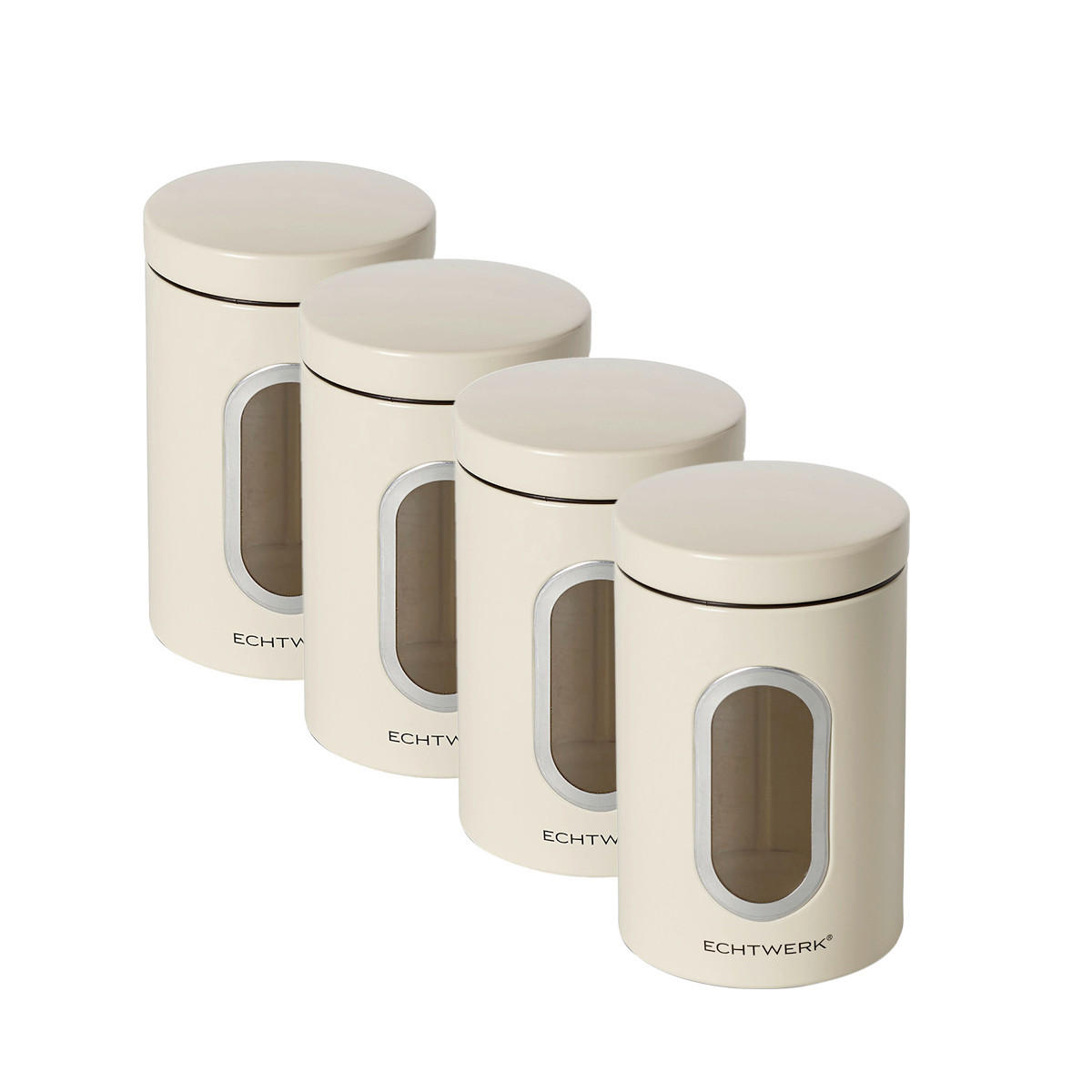 SET POSOD ZA SHRANJEVANJE    11/17,5 cm          - krem barve, Basics, kovina (11/17,5cm) - Echtwerk