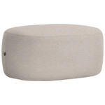 HOCKER in Textil Greige  - Greige/Schwarz, MODERN, Kunststoff/Textil (88/43/66cm) - Hom`in