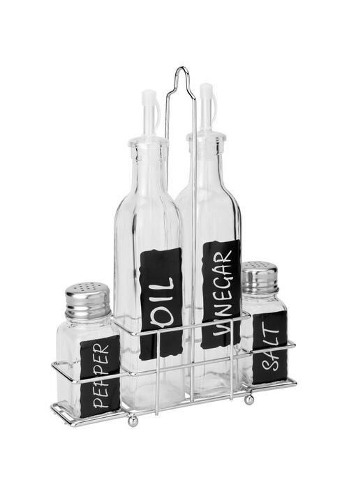 KRYDDSET - klar, Basics, metall/glas - Best Price