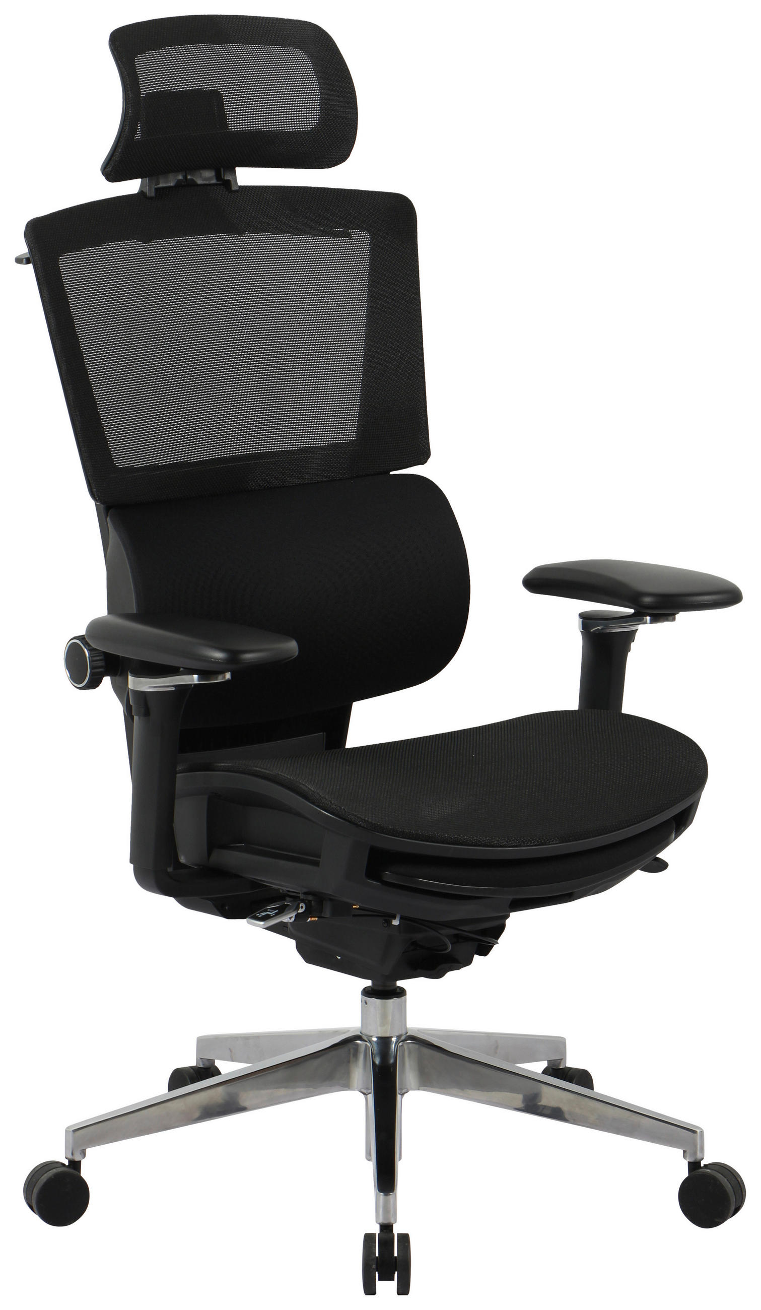 Novel OTOČNÁ ŽIDLE, síťovina, černá