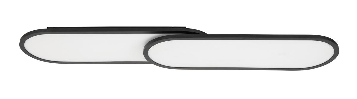PANOU LED - negru, Design, plastic/metal (111,4/25/7,1cm) - Novel