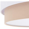 DECKENLEUCHTE  45/13 cm    - Beige/Weiß, MODERN, Kunststoff/Textil (45/13cm) - Novel