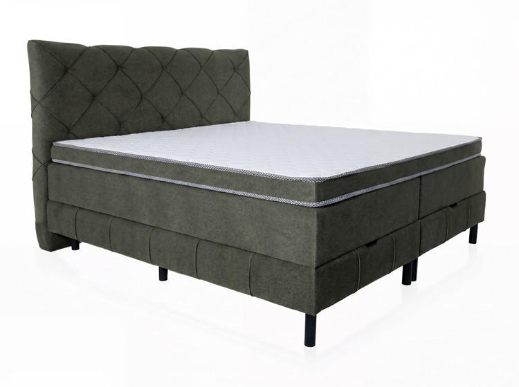 Pat Boxspring, 180/200 cm, verde - verde, Basics (180/200cm) - Voleo