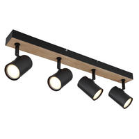 STRAHLER 55,5/6/13,5 cm   - Schwarz, Basics, Holz/Metall (55,5/6/13,5cm) - Novel