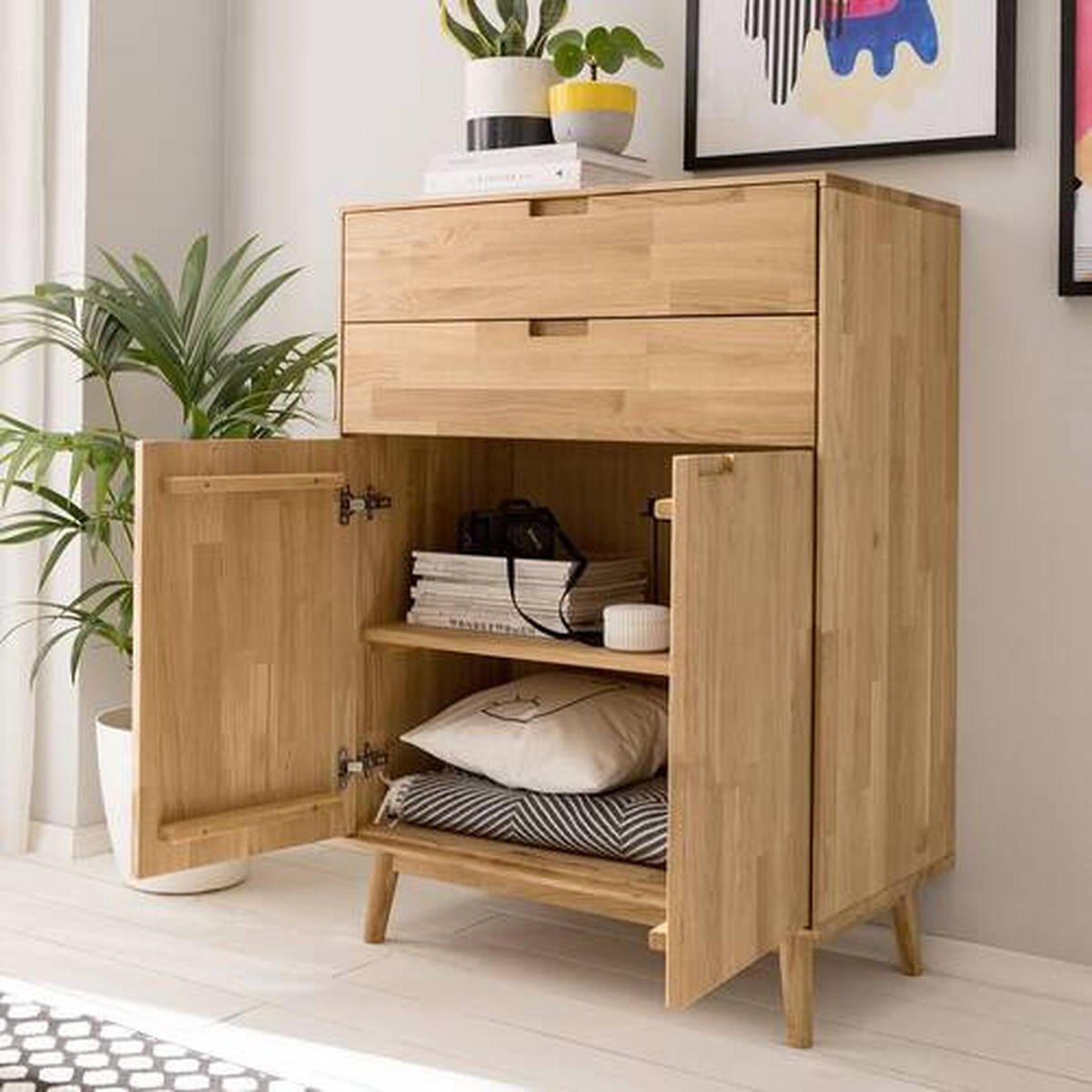 HIGHBOARD Wildeiche  80/115,1/40 cm  - Wildeiche, Natur, Holz (80/115,1/40cm) - Lomoco