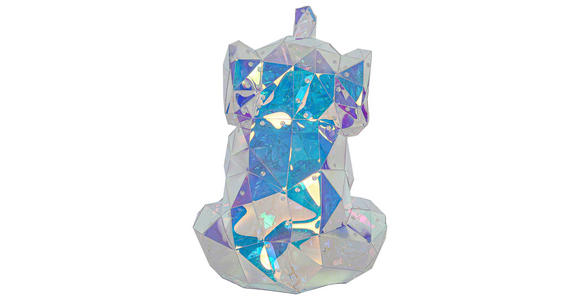 TISCHLEUCHTE - Transparent/Perlmutt, Trend, Kunststoff (33/31/40cm) - Novel