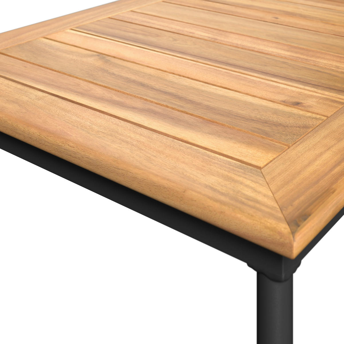 KERTI BÚTORSZETT 5 részes  - antracit/tíkfa színű, Modern, textil/fa - Ambia Garden