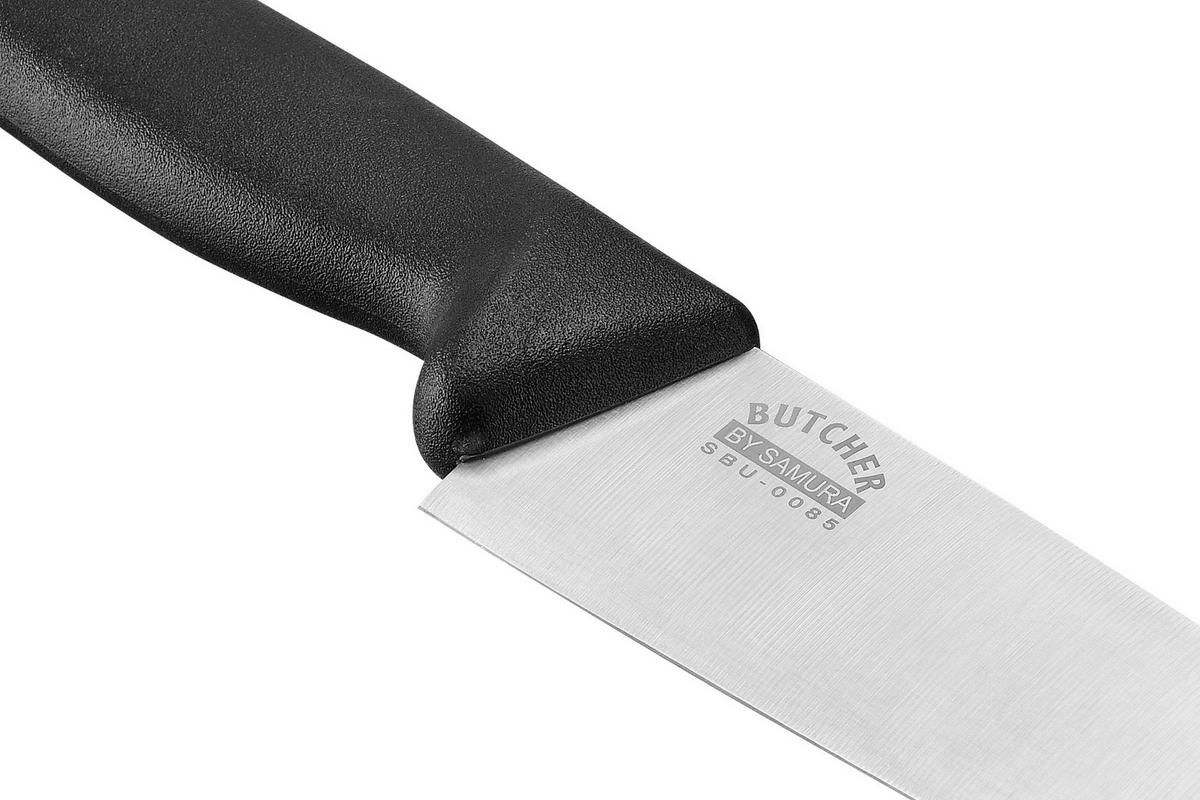 NOŽ ZA ŠEFA KUHINJE  BUTCHER        34,5 cm    nerjaveče jeklo - srebrne barve/črna, Basics, kovina/umetna masa (34,5cm) - Samura