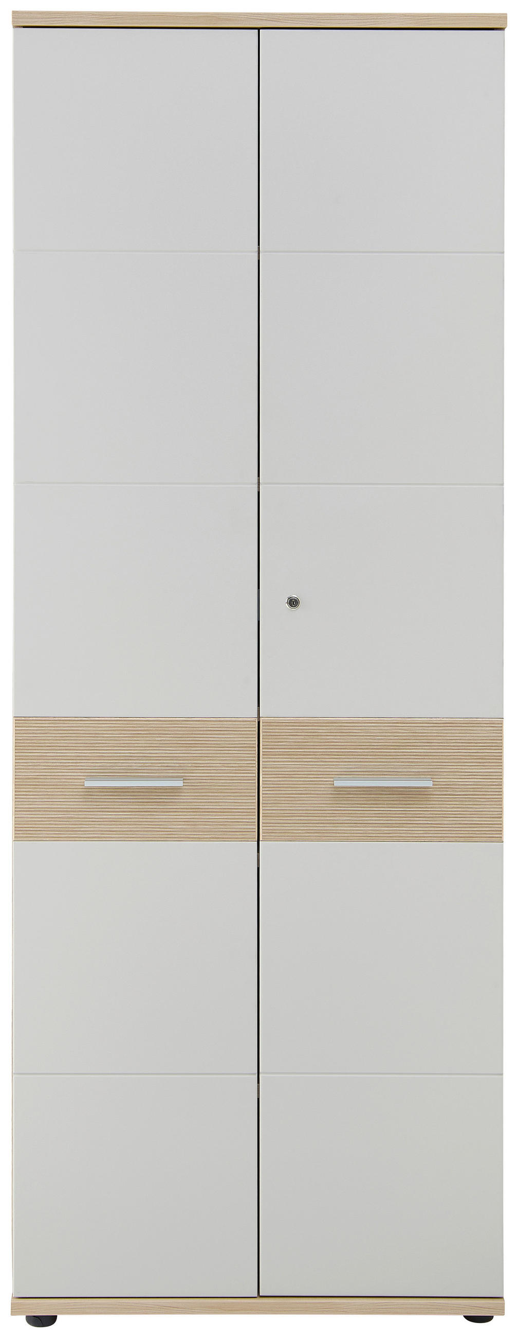 ARHIVSKA OMARA  kašmir, barve hrasta  - kašmir/barve hrasta, Konvencionalno, leseni material (75/200/38cm) - Stylife