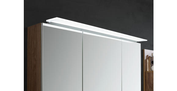 BADEZIMMER in 100 cm - Chromfarben/Eichefarben, KONVENTIONELL, Holzwerkstoff/Stein (100cm) - Novel