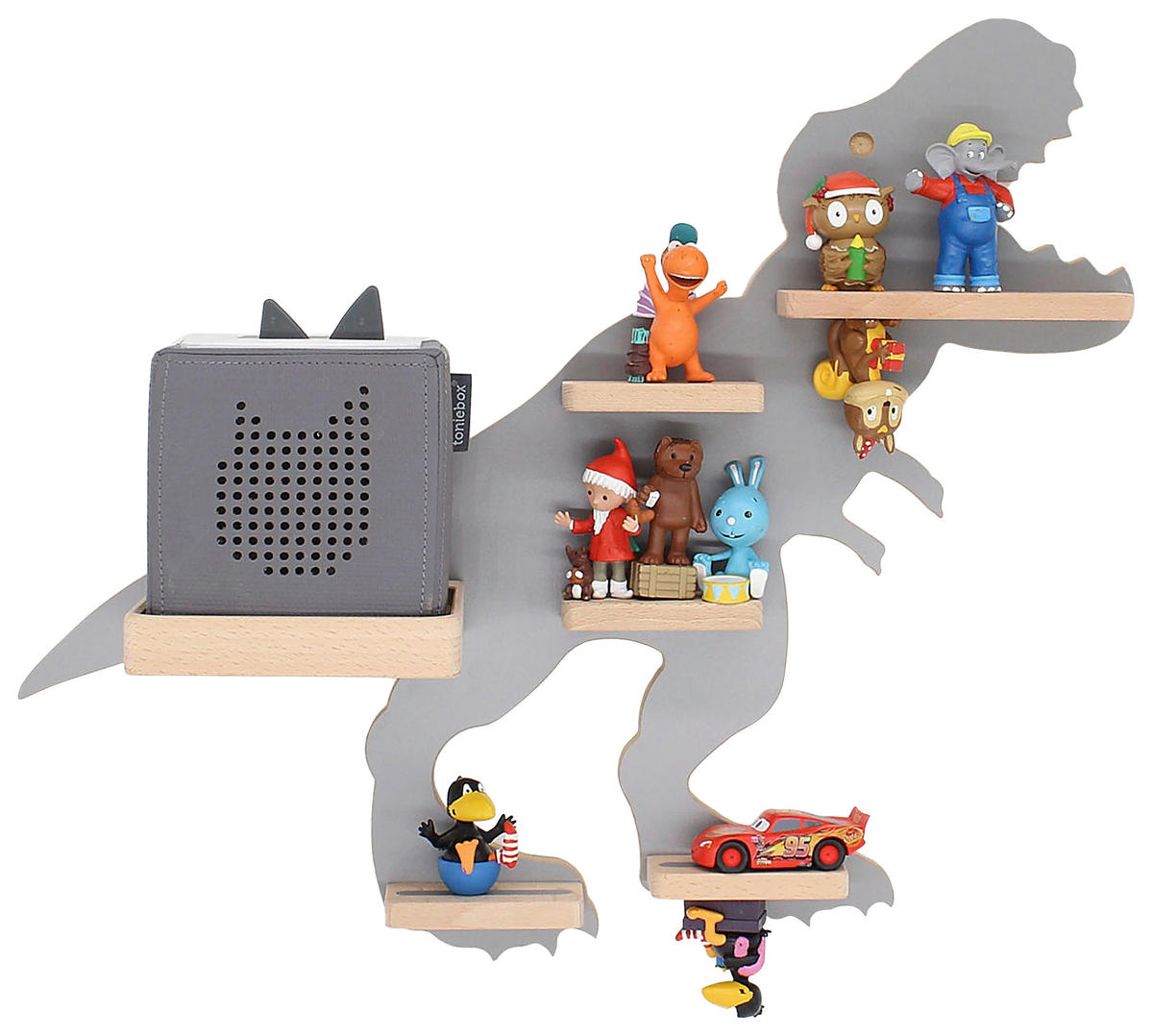 KINDERREGAL Grau  - Grau, MODERN, Holzwerkstoff (52/44/19cm) - MID.YOU