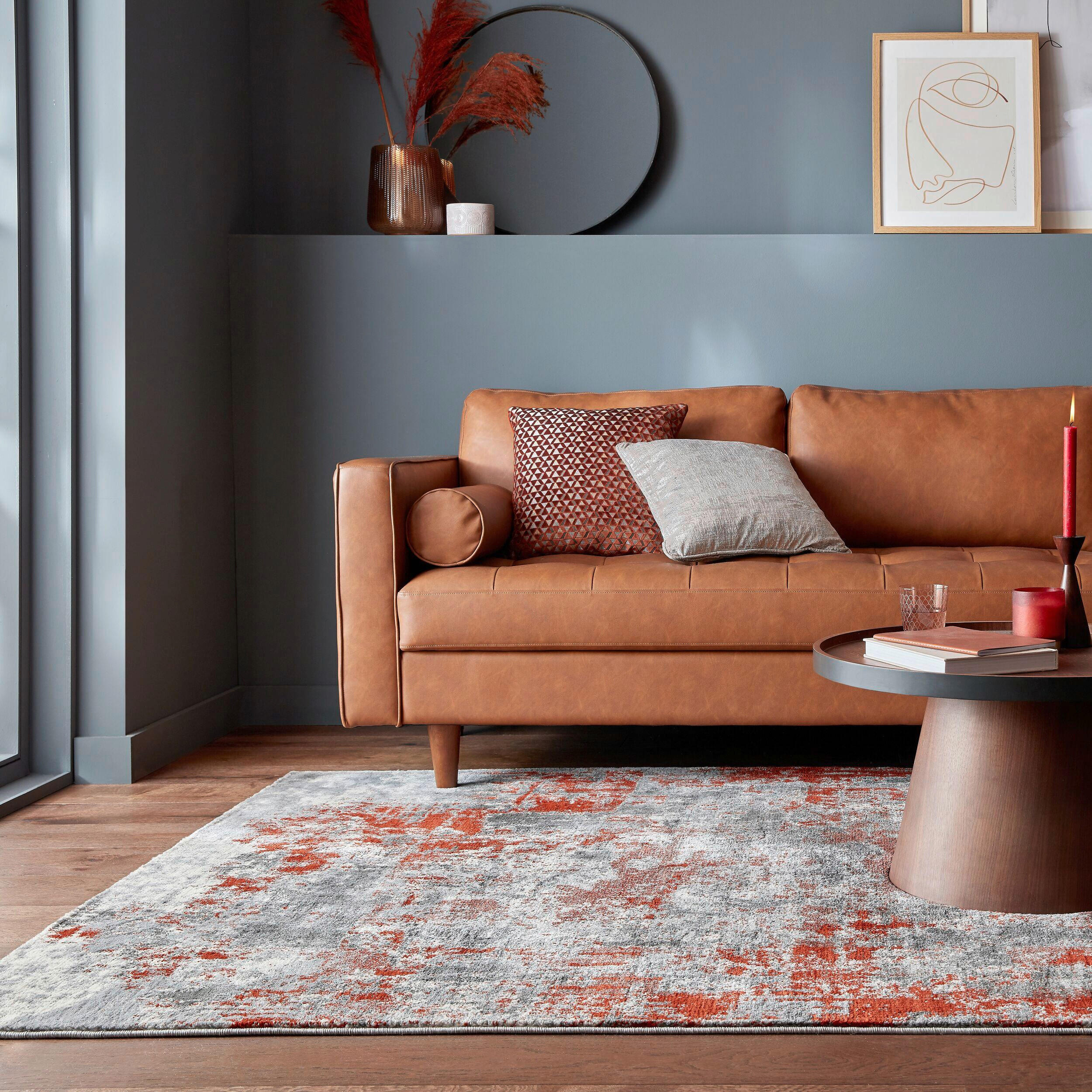WEBTEPPICH 120/170 cm Cocktail Dunkelorange  - Dunkelorange, Basics, Textil (120/170cm) - Xora