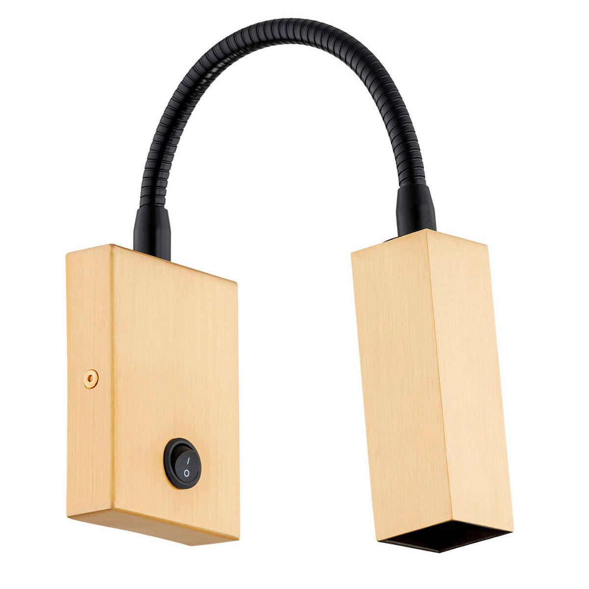 WANDLEUCHTE Argon Rockstar 38/27/6 cm   - Goldfarben, Design, Metall (38/27/6cm)