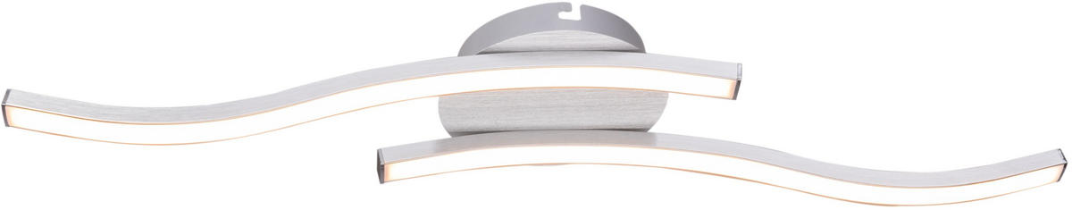 LED SVJETILJKA STROPNA  - srebrne boje, Basics, metal/plastika (55,5/12/7cm) - Novel