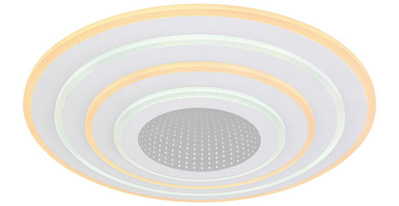 LED-DECKENLEUCHTE 50/6,5 cm - Weiß, Design, Kunststoff/Metall (50/6,5cm) - Novel