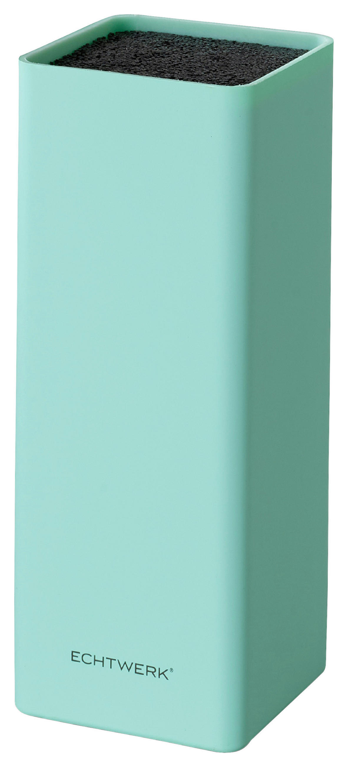 KNIVBLOCK Square  - turkos, Design, plast (9,3/21,5cm) - Echtwerk