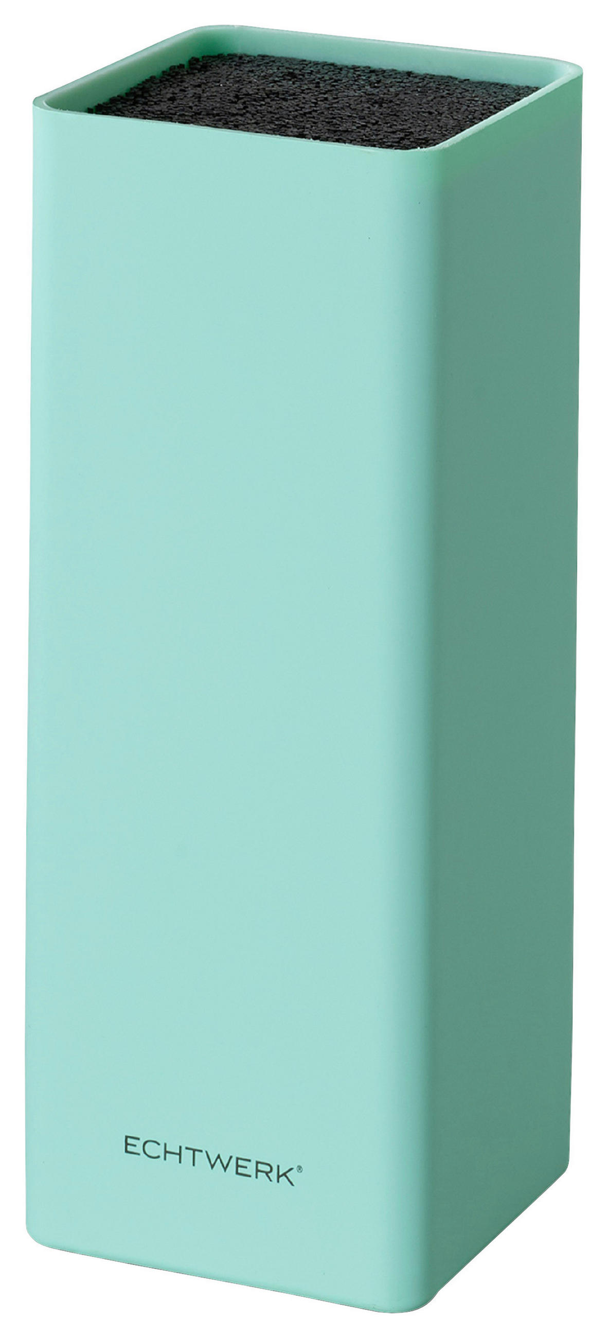 MESSERBLOCK Square  - Türkis, Design, Kunststoff (9,3/21,5cm) - Echtwerk