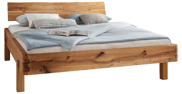 BALKENBETT 140/200 cm in Wildeiche - Wildeiche, Natur, Holz (140/200cm) - Valnatura