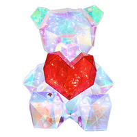 STOLNA PUNJIVA SVJETILJKA BRONDAR  - bijela/prozirno, Trend, plastika (14/13/17cm) - Globo