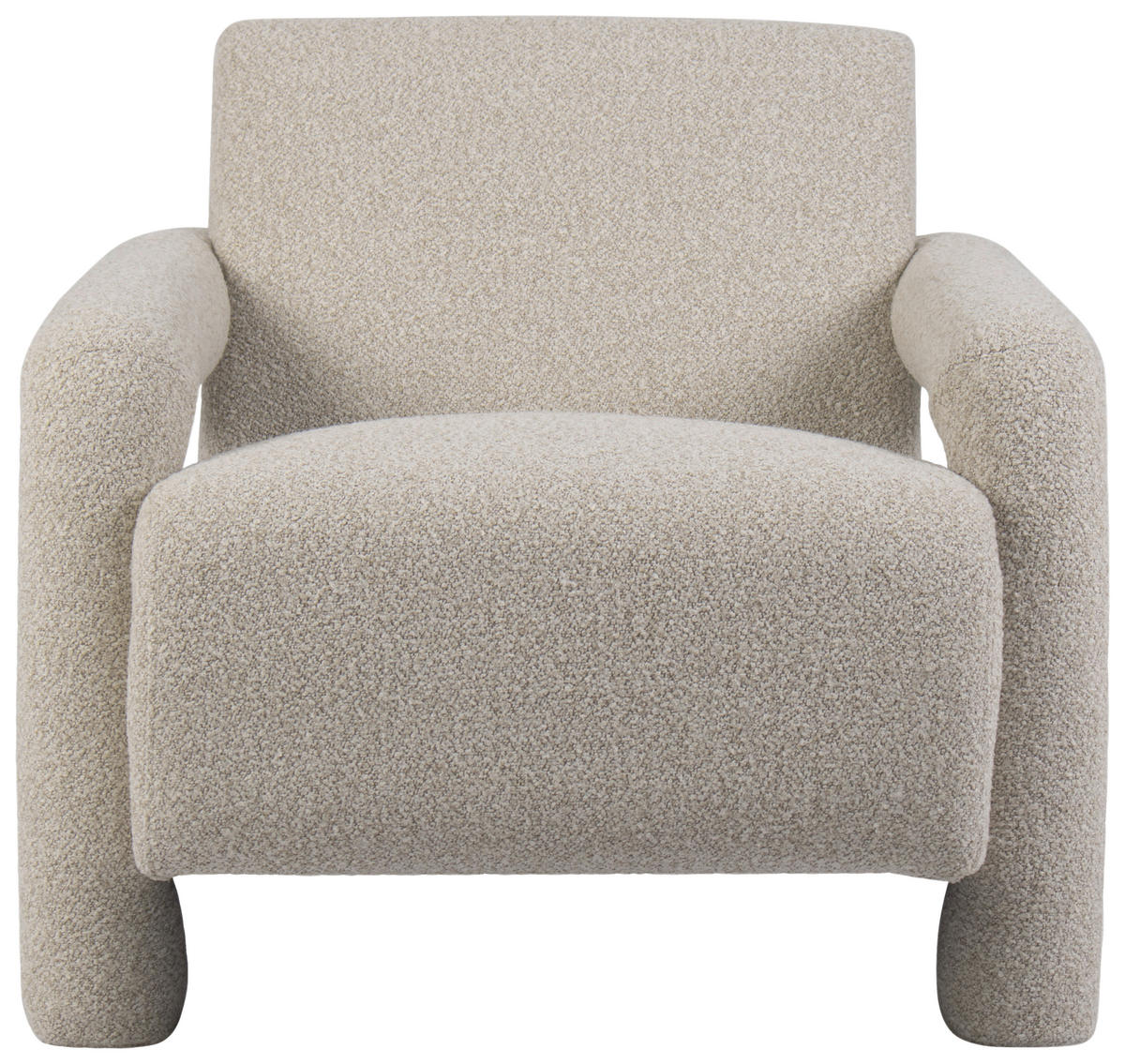 SESSEL in Bouclé Beige  - Beige, Design, Holz/Textil (78/90/73cm) - Livetastic