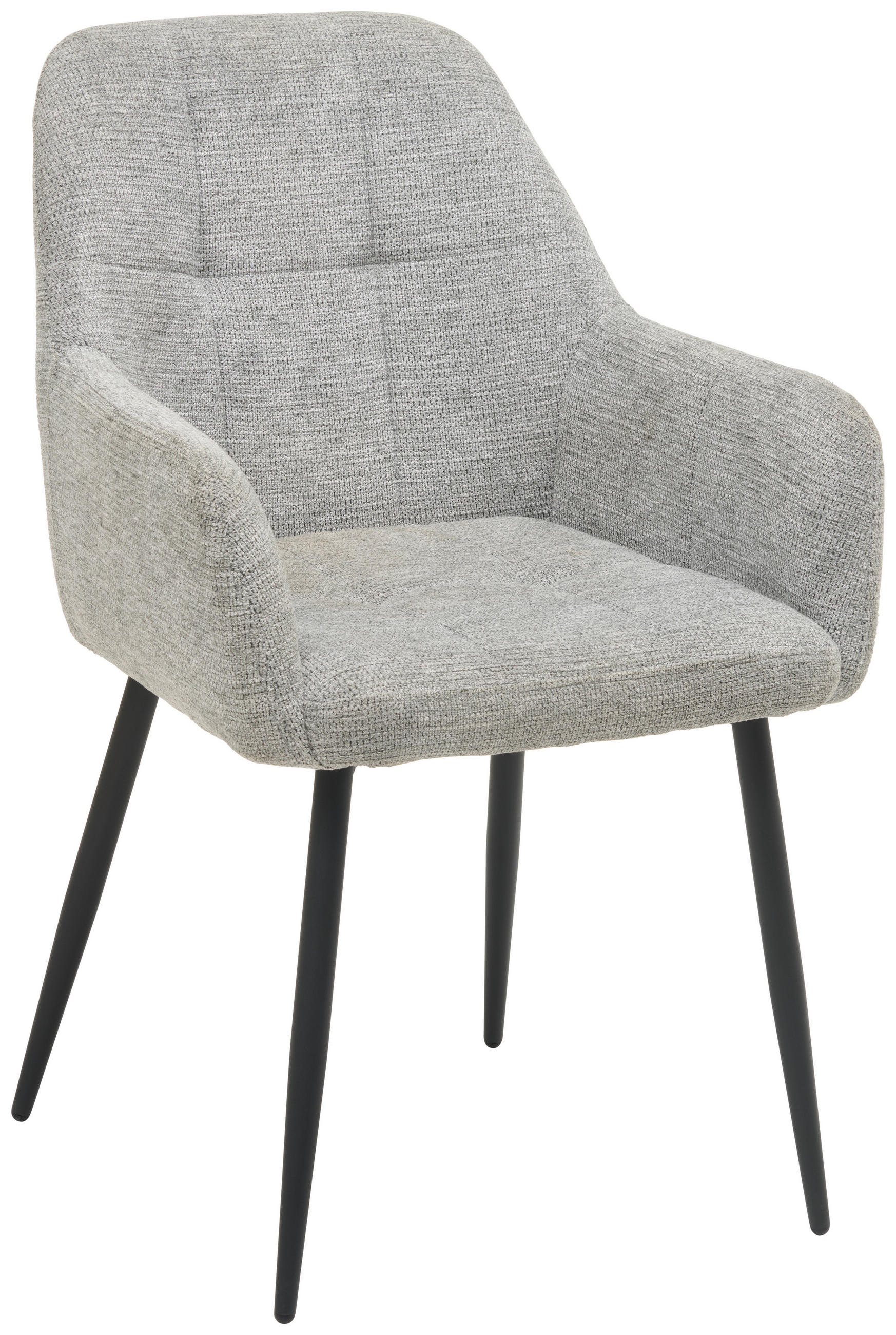 Livetastic ŽIDLE S PODRUČKAMI, železo, tkaná látka, šedá, černá