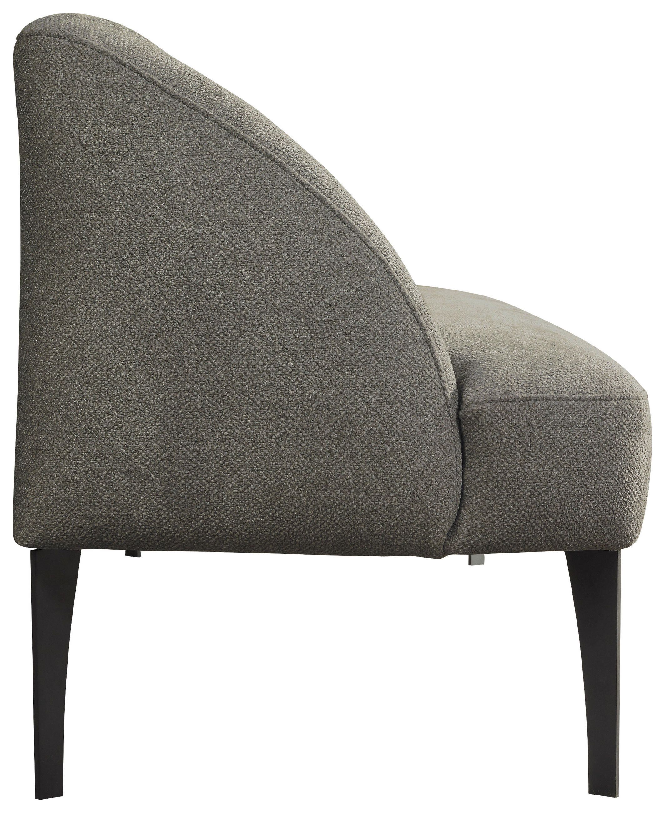 SITZBANK in Textil Grün  - Schwarz/Grün, Konventionell, Textil/Metall (197/85/72cm) - Moderano
