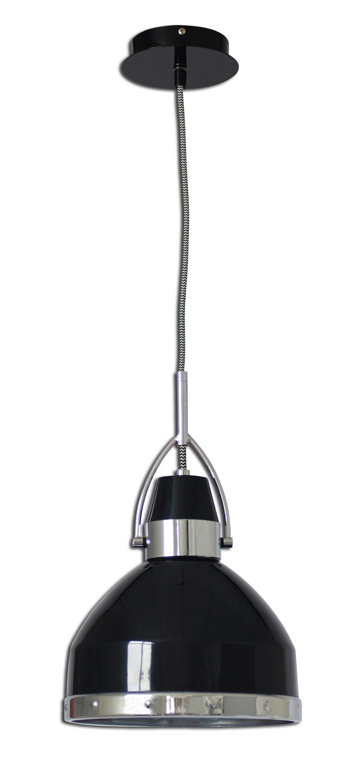 HÄNGELEUCHTE 22,8/135 cm  - Schwarz, KONVENTIONELL, Metall (22,8/135cm) - Näve