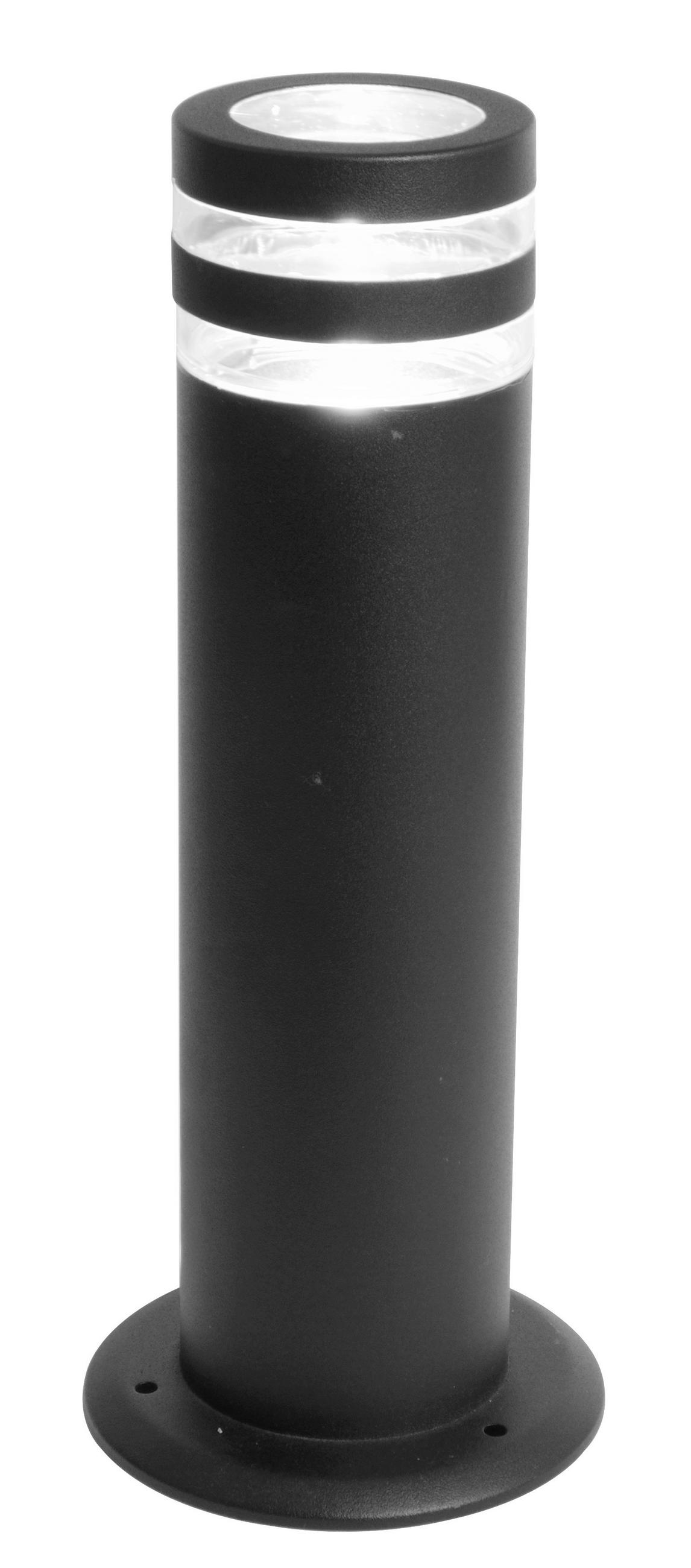 WEGELEUCHTE FOCUS 16/40 cm   - Klar/Anthrazit, Design, Glas/Metall (16/40cm)