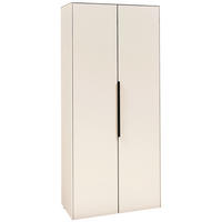MIDISCHRANK 60/135/30 cm  - Kaschmir/Schwarz, Design, Holzwerkstoff/Kunststoff (60/135/30cm) - home24