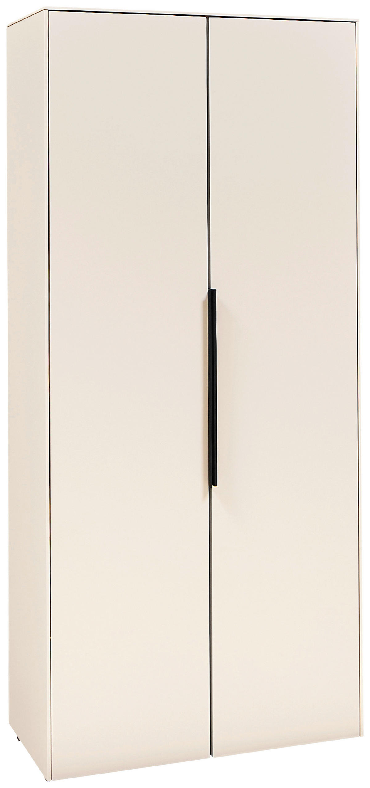 MIDISCHRANK 60/135/30 cm  - Kaschmir/Schwarz, Design, Holzwerkstoff/Kunststoff (60/135/30cm) - home24