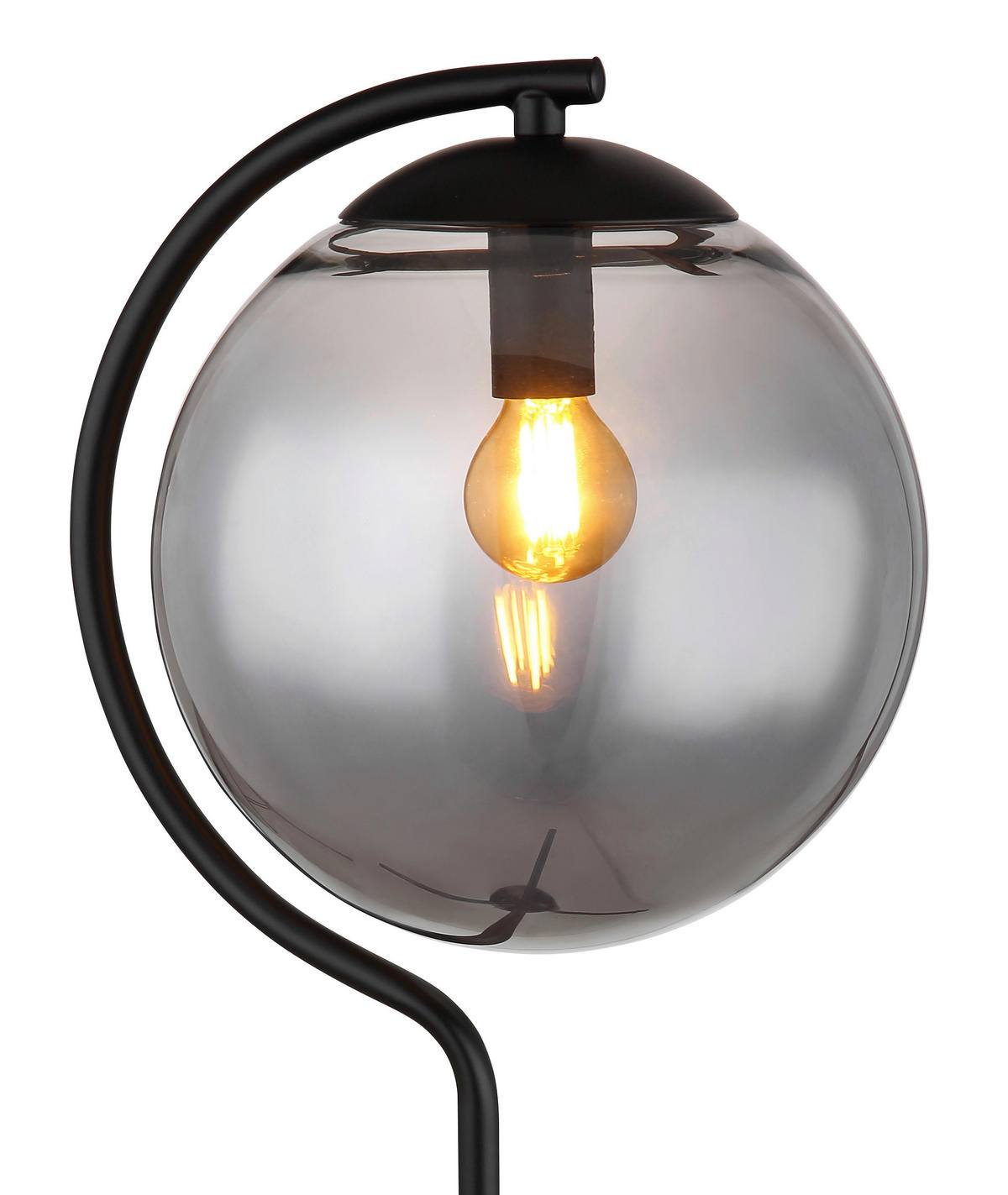 TISCHLEUCHTE - Schwarz, Basics, Glas/Metall (35/50cm) - Globo