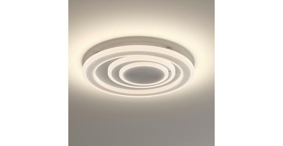 LED-DECKENLEUCHTE 38/6,5 cm   - Weiß, Basics, Kunststoff/Metall (38/6,5cm) - Novel