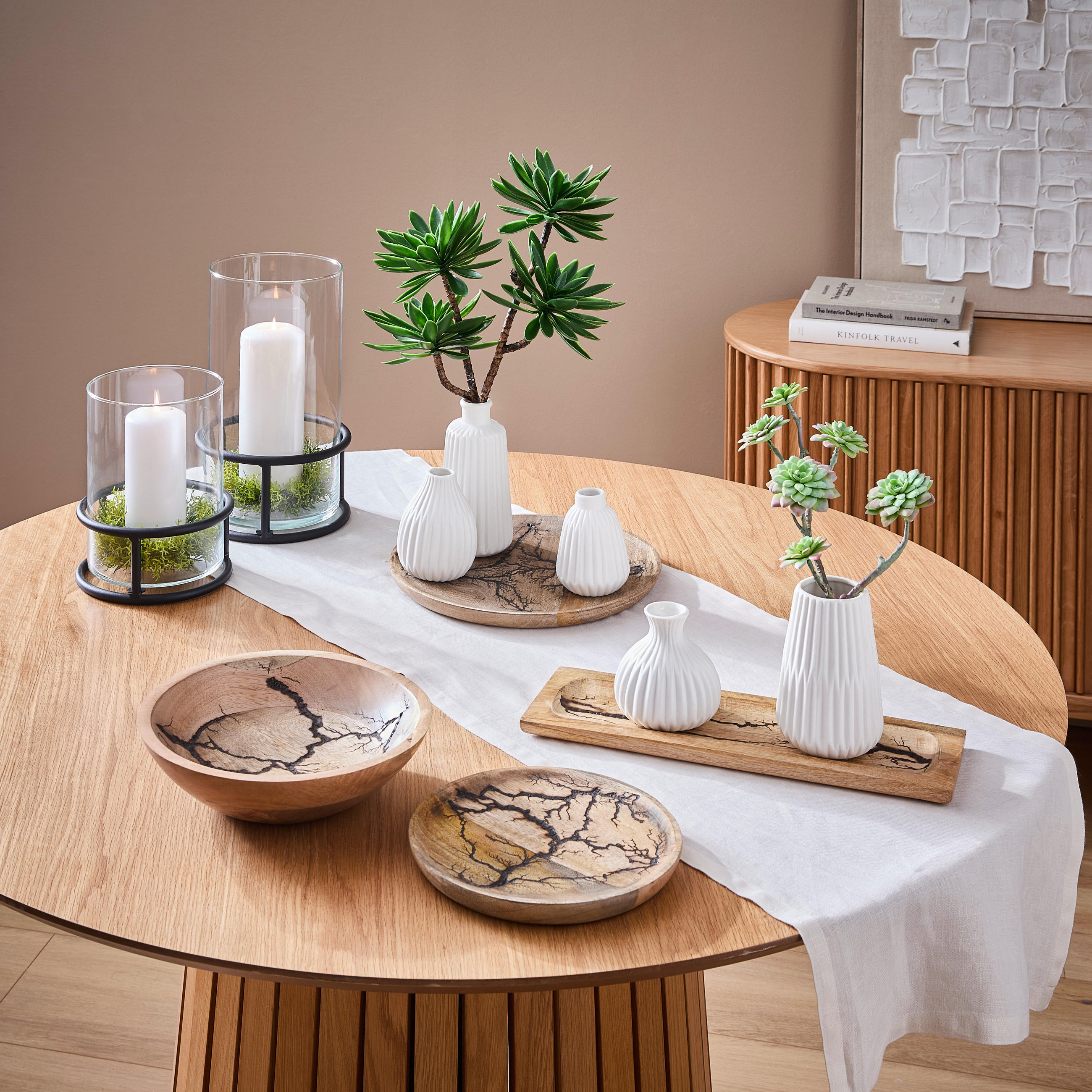 TABLETT Holz Mangoholz  - Braun, Basics, Holz (38/12/2cm) - Boltze Home