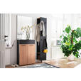 GARDEROBE 3-teilig  in 120/198/29 cm  - Wildeiche/Anthrazit, Design, Holzwerkstoff (120/198/29cm) - Moderano