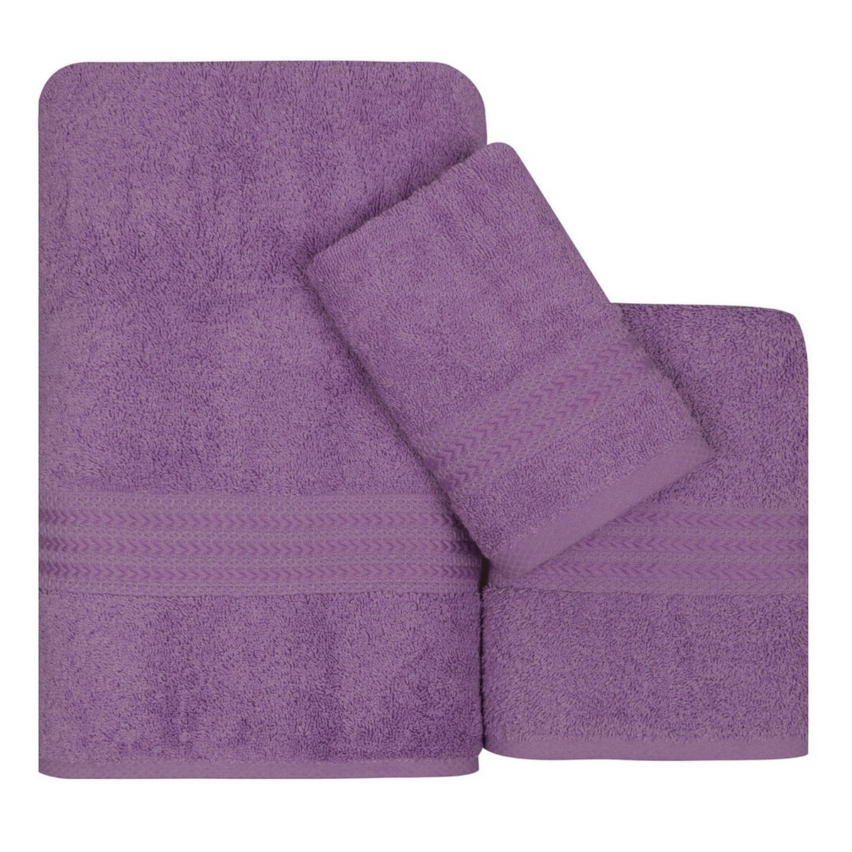 FROTTIERSET Flieder 3-teilig  - Flieder, Basics, Textil (30/50cm)