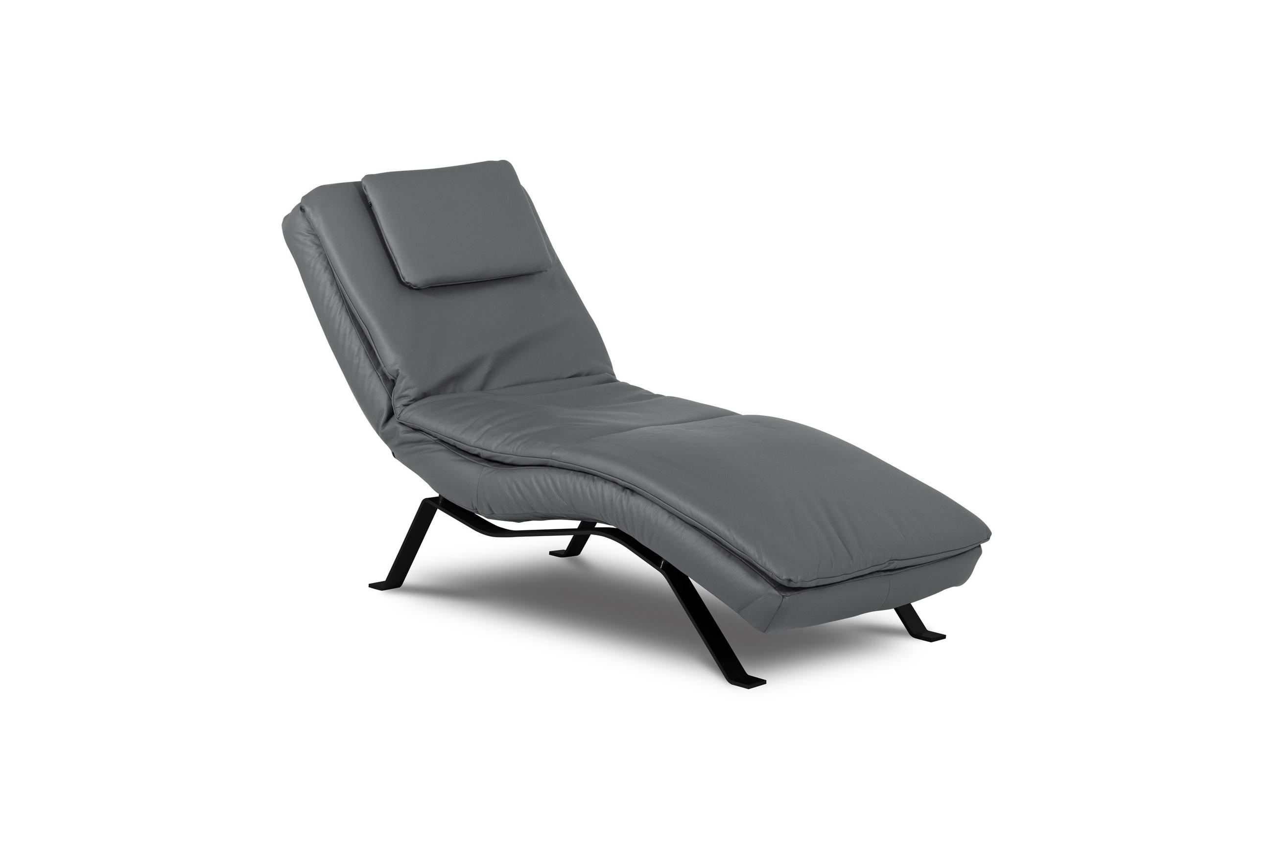 REKAMIÉ bőr iszap  - iszap/fekete, bőr/fém (65/65-95/171cm) - Celina Home