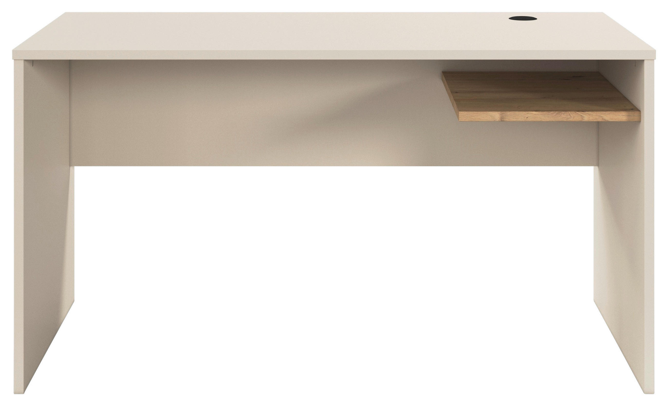 SCHREIBTISCH 140/66/76 cm  in Champagner, Eiche Artisan  - Champagner/Eiche Artisan, Design, Holzwerkstoff (140/66/76cm) - Stylife