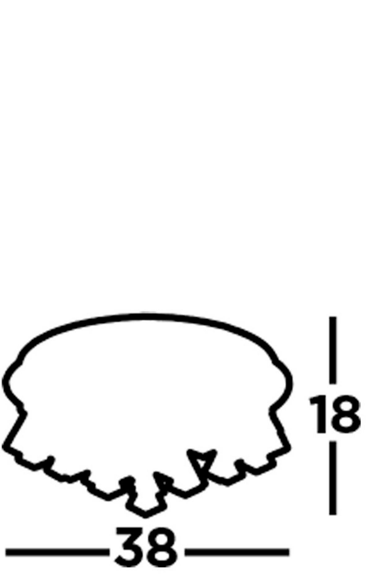 TAKLAMPA FÖR BADRUM Hanna 38/17.5 cm  - kromfärg, Design, metall/glas (38/17.5cm)
