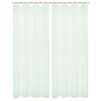 SCHLAUFENSCHAL  transparent   135/245 cm 2 Stück  - Grün, Basics, Textil (135/245cm)