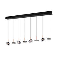 LED-HÄNGELEUCHTE Guano 150/13/200 cm   - Schwarz/Braun, Design, Metall (150/13/200cm) - Trio Leuchten