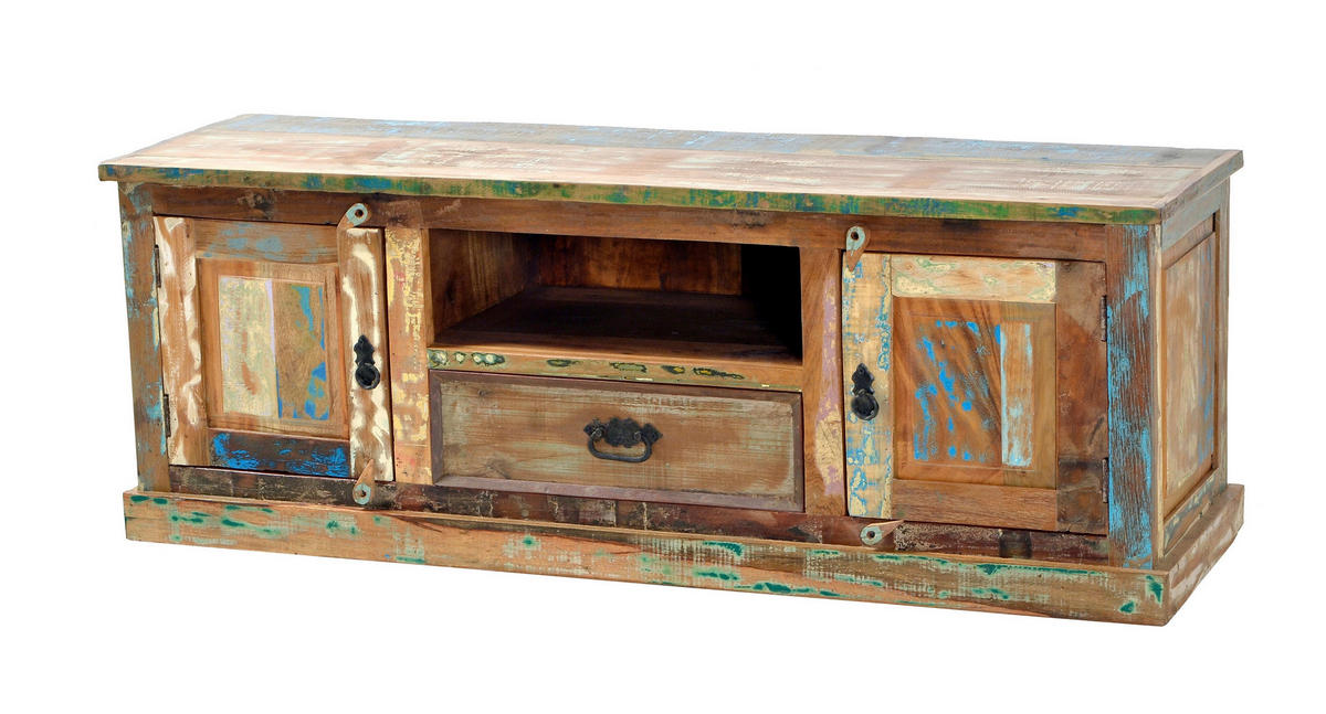 LOWBOARD  140/50/40 cm 1 Schublade(n) Beimöbel erhältlich  - Multicolor/Schwarz, Design, Holz/Metall (140/50/40cm) - MID.YOU