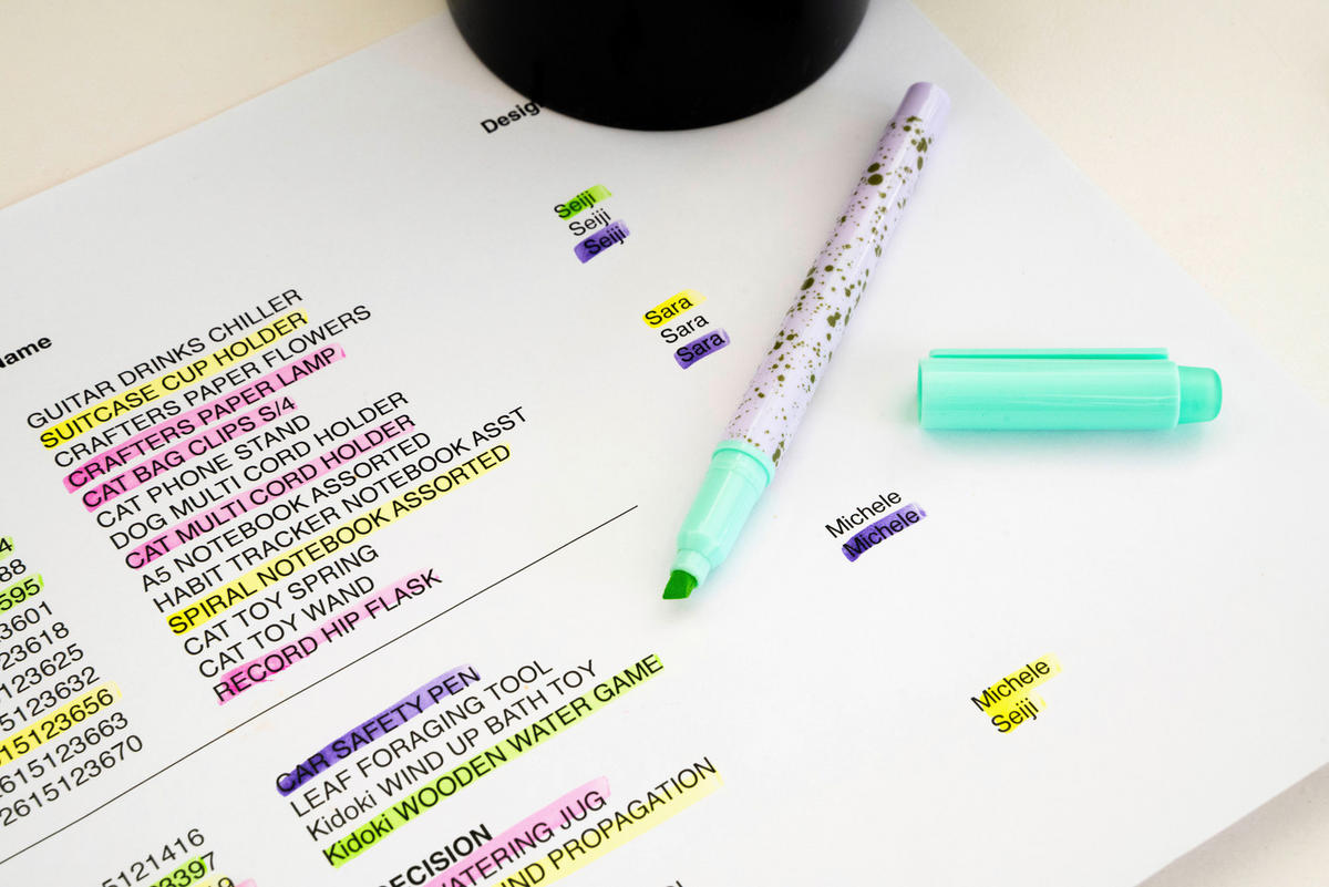TEXTMARKER - Multicolor, Trend, Kunststoff (7/1.7/14.1cm)