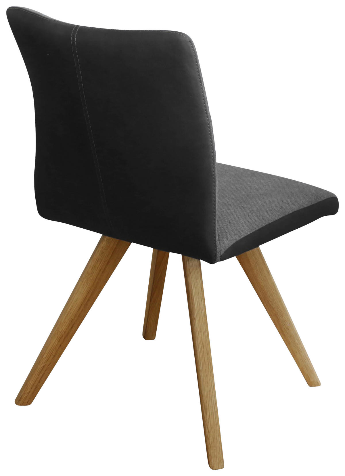 STOLICA  crna, boje hrasta, tamno siva  drvo, tekstil      - boje hrasta/tamno siva, Konvencionalno, drvo/tekstil (51,5/87,5/63cm) - Linea Natura