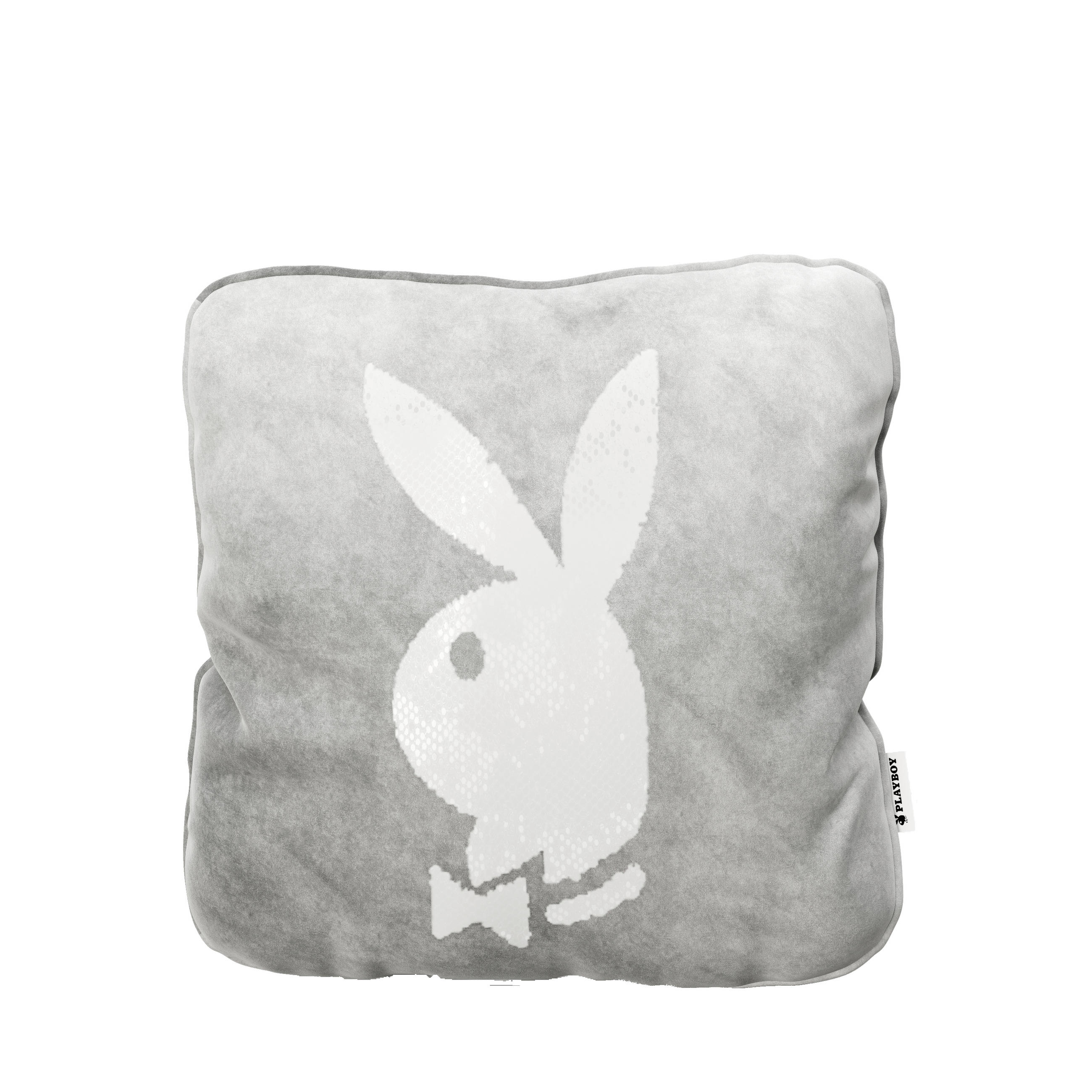 ZIERKISSEN PLAYBOY 40/40 cm  - Grau, Basics, Textil (40/40cm) - Playboy