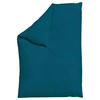 BETTDECKENBEZUG WOVEN SATIN Makosatin 135-140/200 cm  - Petrol, Basics, Textil (135-140/200cm) - Schlafgut
